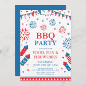 4 juli festival barbecue randframe kaart (Voorkant / Achterkant)