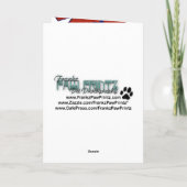 4 juli Firecracker - Bichon Frise Kaart (Achterkant)