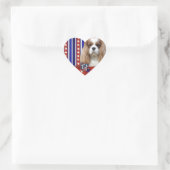 4 juli Firecracker - Cavalier - Blenheim Hart Sticker (Tas)