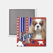 4 juli Firecracker - Cavalier - Blenheim Magneet (Voorkant / Achterkant)