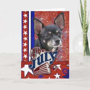4 juli Firecracker - Chihuahua Kaart