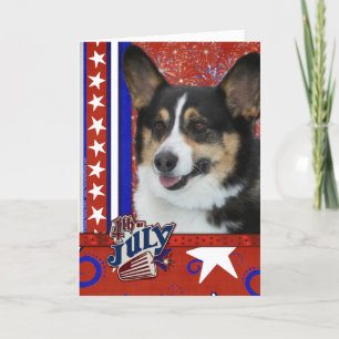 4 juli Firecracker - Corgi Kaart