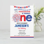 4 juli, Firecracker Kaart (Staand voorkant)