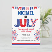 4 juli, Firecracker Kaart (Staand voorkant)