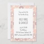 4 juli Firecrackers Onafhankelijkheidsdag BBQ Kaart (Voorkant)