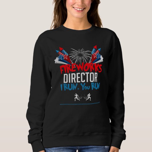 4 juli Fireworks Director Ik loop je 5 Trui (Voorkant)