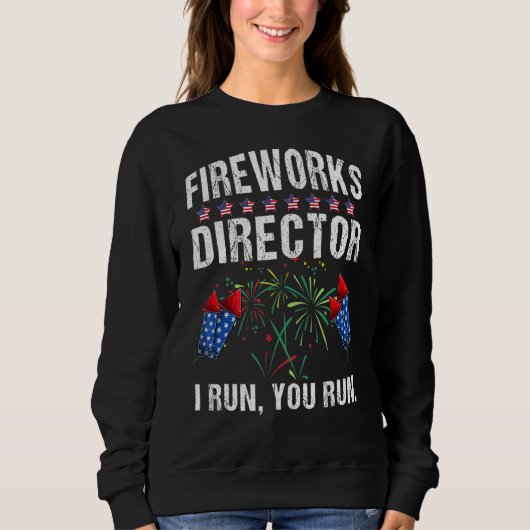 4 juli Fireworks Director Ik run je ons Trui (Voorkant)