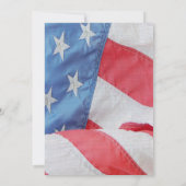 4 juli Flag Foto Wedding Invitation Kaart (Achterkant)