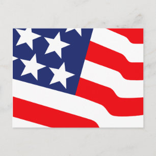 4 juli Flag Invitation Briefkaart
