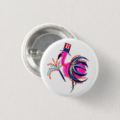 4 juli Flamingo Button (Voorkant /achterkant)