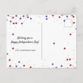 4 juli Folie Ballonnen Sterren Strepen - Briefkaar Briefkaart (Achterkant)