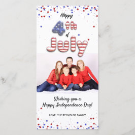 4 juli folieballonnen sterren Streep - Fotokaart