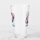 4 juli Football Glas (Links)