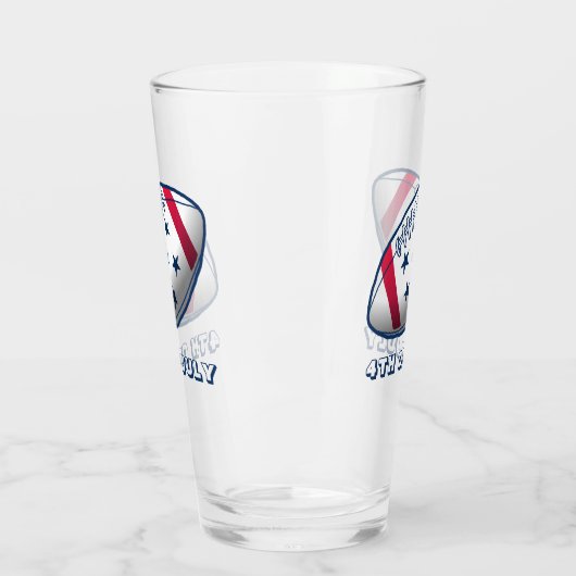 4 juli Football Glas (Links)