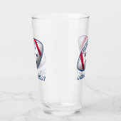 4 juli Football Glas (Rechts)