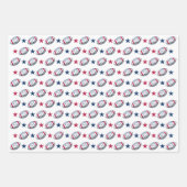 4 juli Football Inpakpapier Vel (Voorkant 2)