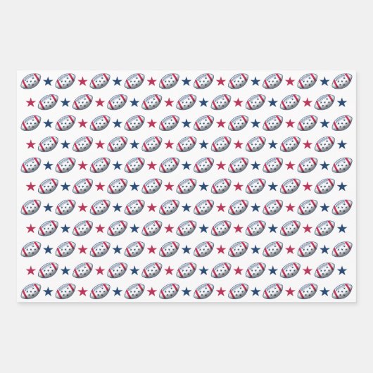 4 juli Football Inpakpapier Vel (Voorkant 2)