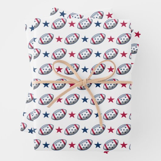 4 juli Football Inpakpapier Vel (In situ)