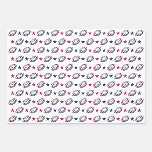 4 juli Football Inpakpapier Vel (Voorkant)