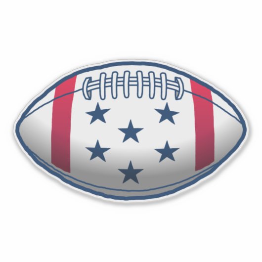4 juli Football Sticker (Voorkant)