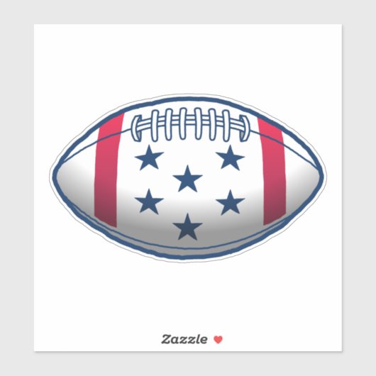 4 juli Football Sticker (Vel)