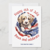 4 juli Fotogroet Feestdagenkaart (Voorkant)