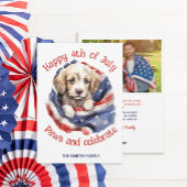 4 juli Fotogroet Feestdagenkaart