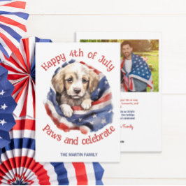 4 juli Fotogroet Feestdagenkaart