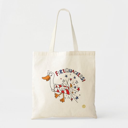 4 juli Funny Duck Kinder Tote Bag (Voorkant)