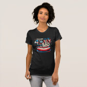 4 juli Funny Hot Hondenliefhebber BBQ USA Humor T-shirt (Voorkant volledig)