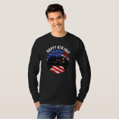 4 juli Gamer American Flag T-shirt (Voorkant volledig)