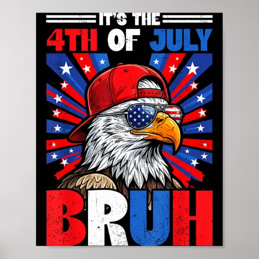 4 juli gast 250 jaar 1776-2026 adelaar poster (Voorkant)