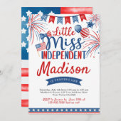 4 juli geboortedag kaart (Voorkant / Achterkant)