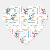 4 juli, geboortedag Sticker (Voorkant)