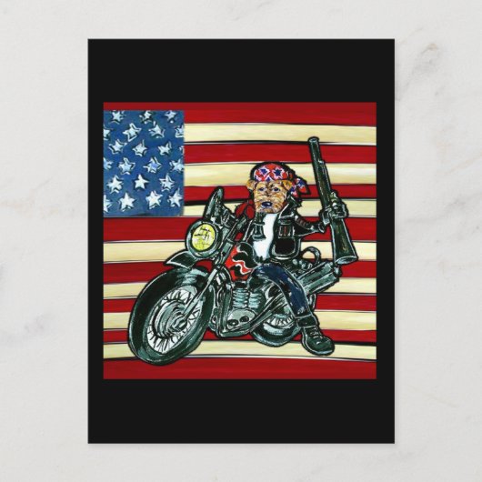 4 juli- Geboren om Wild Airedale te zijn Briefkaart (Voorkant)