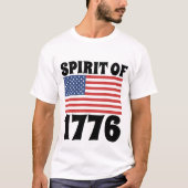 4 juli GEEST VAN 1776 Patriottische T-SHIRTS (Voorkant)