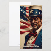 4 juli – Geest van Onafhankelijkheid Feestdagenkaart (Voorkant / Achterkant)