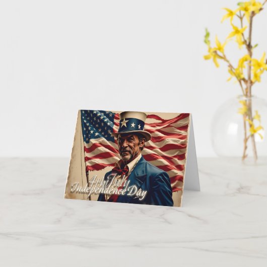 4 juli – Geest van onafhankelijkheid Kaart (Gele Bloem)
