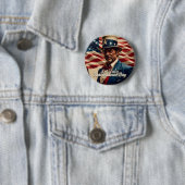4 juli – Geest van Onafhankelijkheid Ronde Button 5,7 Cm (In situ)