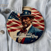 4 juli – Geest van Onafhankelijkheid Ronde Button 6,0 Cm (In situ)