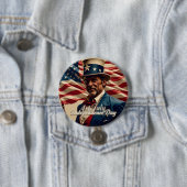 4 juli – Geest van Onafhankelijkheid Ronde Button 7,6 Cm (In situ)