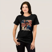 4 juli – Geest van Onafhankelijkheid Tri-Blend Shirt (Voorkant volledig)
