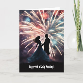 4 juli Gefeliciteerd Bruiloft Kaart