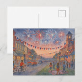 4 juli Gelukkige Onafhankelijkheidsdag Briefkaart (Voorkant / Achterkant)