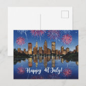 4 juli Gelukkige Onafhankelijkheidsdag Briefkaart (Voorkant / Achterkant)