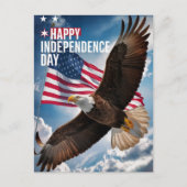 4 juli Gelukkige onafhankelijkheidsdag Groet Briefkaart (Voorkant)