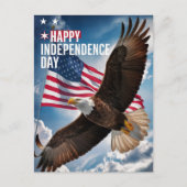 4 juli Gelukkige onafhankelijkheidsdag Groet Feestdagenkaart (Voorkant)