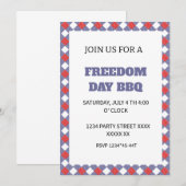 4 juli gelukkige onafhankelijkheidsdag kaart (Voorkant / Achterkant)