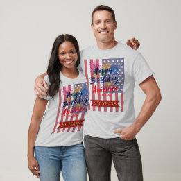 4 juli Gelukkige Verjaardag Amerika USA 250ste T-shirt