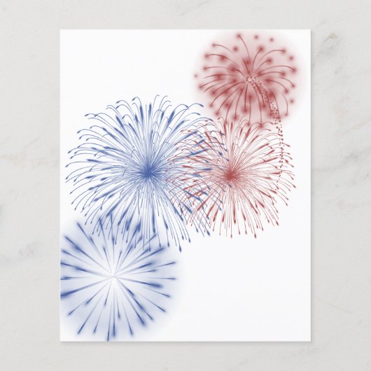 4 juli Gender Reveal Dank je kaart. (Achterkant)